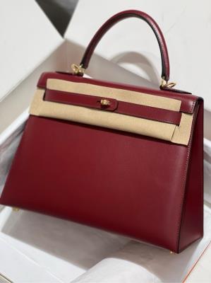 wholesale quality hermes kelly 28 sellier rouge h swift ghw